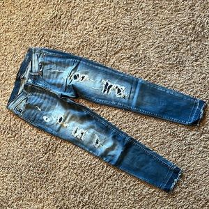 Judy blue skinny fit rip & repair jeans released hem 7/28